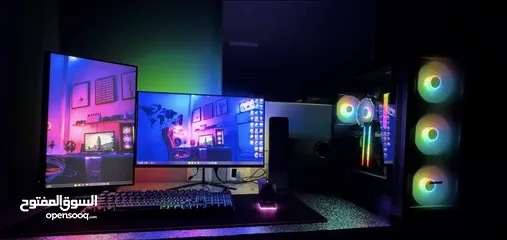  11 للبيع جهاز كمبيوتر كامل للألعاب والعمل الاحترافي