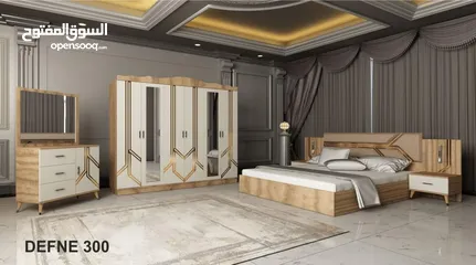  6 غرف نوم تركي 7 قطع شامل التركيب والدوشق مجاني