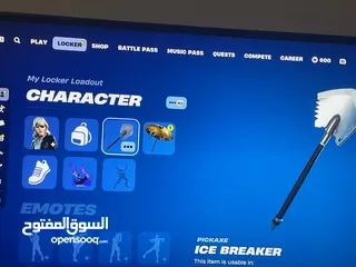  10 حساب فورت نايت 134سكن و فيه حزمة الدارك