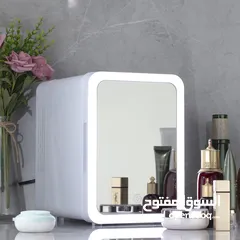 1 Hot and Cold Dual Use Portable Freezer with Makeup Mirror, Constant Temperature Control Mini Cosmeti
