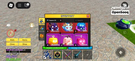  8 حساب روبلوكس ماب بلوكس فروت (Blox fruits)