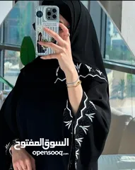  3 عباي ستاتي مطرزة مع شال
