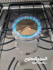  3 غاز ينوفيرسال الإيطالي 90 سم لون استيل روس انحاس 7 مفاتيح