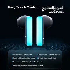  3 سماعات جويروم JOYROOM JR-TC1 – تصميم شفاف بإضاءة RGB وصوت عالي الدقة