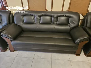  1 sofa , cupboard, chairs and center table