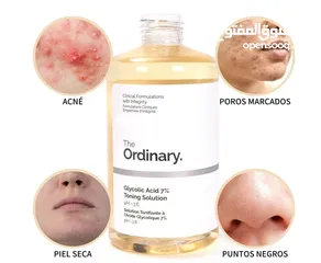  1 لون بشرتك مش موحد؟ فيها آثار حبوب أو اسمرار خفيف؟” ولا تهكلي هم! مع Glycolic Acid 7% من The Ordinary