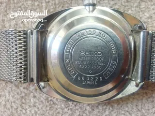  8 ساعة معدنية سيكو صناعة يابانية أصلية