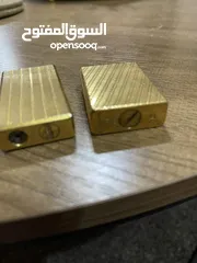  6 ولاعتين ديبونت ( s t Dupont )صناعه فرنسيه مطلي بالذهب