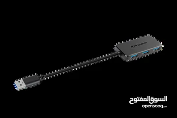  8 موزع  USB HUB عالي السرعة 3.1 و 4 مداخل Transcend HUB 2 Type-A 4 Port USB HUB SuperSpeed 3.0