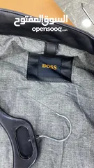  3 جاكيت رجالي اصلي ماركة Boss لون اسود مقاس Xl