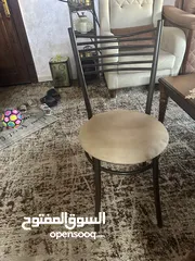  3 كراسي حديد دهان حراري عدد 5