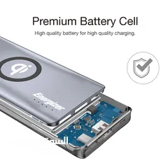  4 Energizer UE10046 10000mAh Rapid 2.1A Charging Power Bank   بور بانك يو أس بي ويرلس 1000 وط
