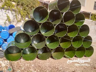  27 براميل بلاستيك + حديد