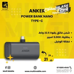  1 anker Power BANK NANO TYPE-C