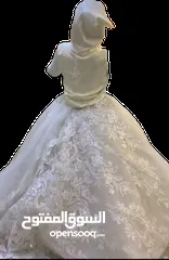  3 فستان زفاف للبيع استعمال مره