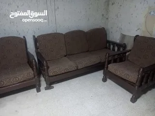  1 طقم مورس 7 مقاعد مع 14 حبه اسفنج