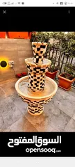  3 نوافير زاويه ورده دائري قوار
