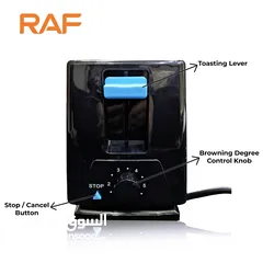  10 حماصة الخبز التوست حماصه خبز توست RAF قوه 650 واط تحميص  سريع حماصات خبز سندوتشات توست