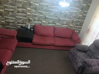  3 طقم كورنر مع ركلاينرخشب ممتاز