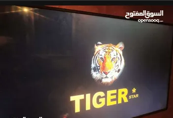  2 شاشة تلفزيون تايجر/43/بوصه مع ريموت الاصلي