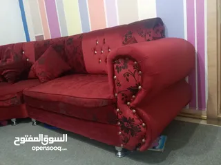  10 طقم كنب كورنر + طاولة سامبا + عرباية أطفال + بيرو تواليت