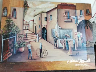  6 لوحه فنيه زيتيه