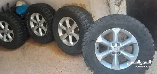  4 جنط نيسان نيفارا اصلي 17 كوشوك وكاله nissan navara