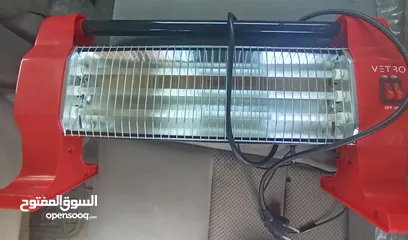  1 مدفأة دفاية صوبة كهرباء كهربائية ماركة فيترو 1200 واط استخدام ساعه فقط للبيع لعدم الحاجه اليها وكالة
