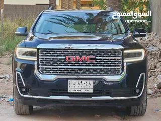  2 GMC Acadia Denali 2021 3.6 VVT 6             الاعلى فئة مرقمة بغداد وكاملة.    cylinder 9 Shift