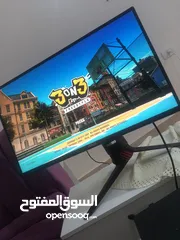  1 شاشة asus 240hz معها بلاستيشن 4 سليم
