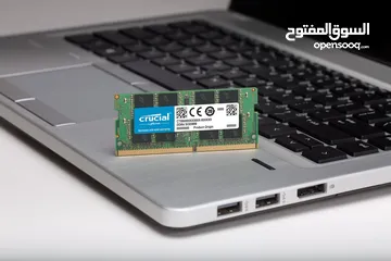  4 رام لابتوب 16GB / DDR4 من ماركة كروشل  Crucial 16GB DDR4