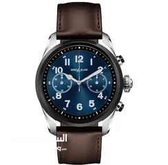  6 Luxury Digital Mont Blanc Smart Watch: Summit 3 Tri-Color Edition - Green Leather & Black Straps
