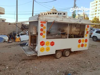  2 كرفان مطعم متنقل مع كامل العده