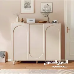  3 خزانة احذية حليب مزخرفة بشكل اقواس