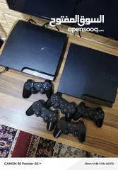  2 بلاي ستيشن 3 عدد 2 + 5 ايدين مهكرات مجموعه كبيره من الالعاب بداخلها