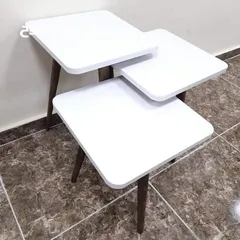  24 طاولات سرفيس 3 قطع ب 15 دينار  الاطقم pvc حراري  مقاوم للمي والرطوبه الخدوش ومكفولين  سارع بالطلب  .