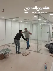  2 سيكوريت واجهات تقطيع مكاتب زجاج ترسات دربزين ستانلس ستيل اغلاق برندات مرايا