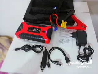  14 باوربانك طوارئ 12 فولت لتشغيل المركبات المتعددة وشحن الموبايل 12v emergency car jump starter