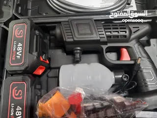  23 مضخة غسيل سيارات شحن مع  بطارية عدد (2) 48 فولت يضاف اجور توصيل