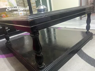  6 طاولة وسط زجاج