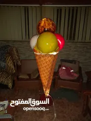  3 مجسم بوظة مضيء