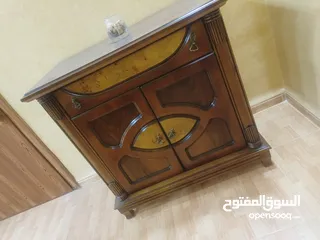  4 غرفة سفرة خشب زان ولاتية، ثلاجة، غسالة، ثريات