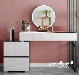  8 تسريحة مودرن مع خزانة جانبية – لمسة فخامة لغرفتك!  ترتيب وأناقة بمساحة مثالية  تصميم عصري بسيط، يض