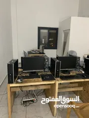  1 كومبيوتر جديد مع شبكة ومكاتب وكوبيرد وماوس وجميع الملحقات