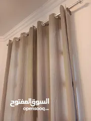  1 Q=5 double grey curtains