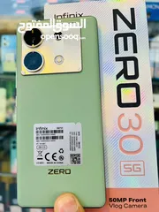  4 جهاز جديد Zero 30 5G رام 21 جيجا 256 مكفول سنة