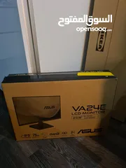  2 شاشة asus بحالة ممتازة