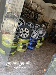  4 محل اطارات و جنطات كامل للبيع جاهز بداعي السفر