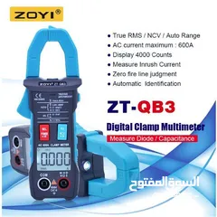  5 ساعة فحص ZOYI digital Clamp multimeter ZT-QB3