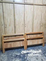  2 خزانة تفصيل طابقين وتخت مفرد عدد 2